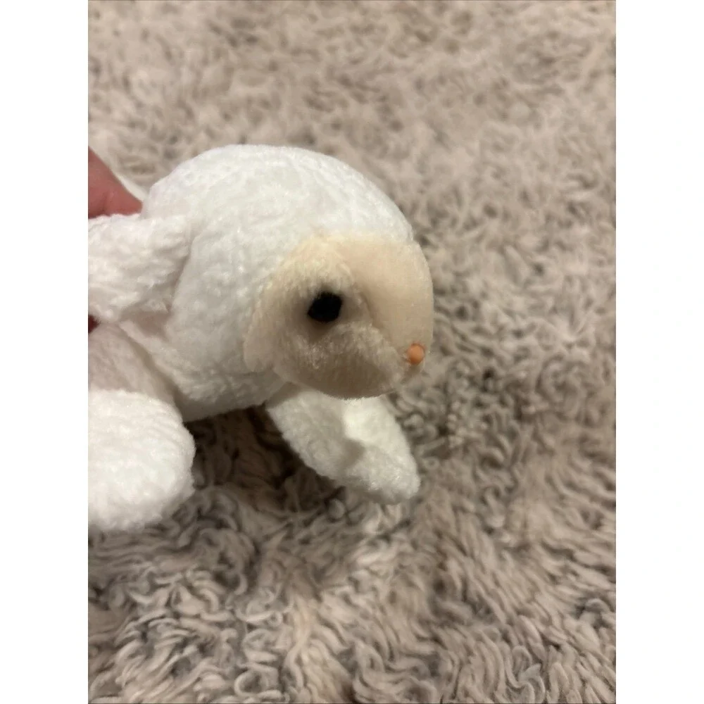 Ty Beanie Baby Fleece Lamb Beanbag Plush Original Tag 1996‎ PE 4th Gen - 4125